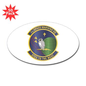 7SWS - M01 - 01 - 7th Space Warning Squadron - Sticker (Oval 50 pk)